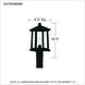 Satterfield 1 Light 17 inch Matte Black Outdoor Post Lantern