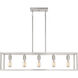 New Harbor 5 Light 38 inch Brushed Nickel Island Chandelier Ceiling Light