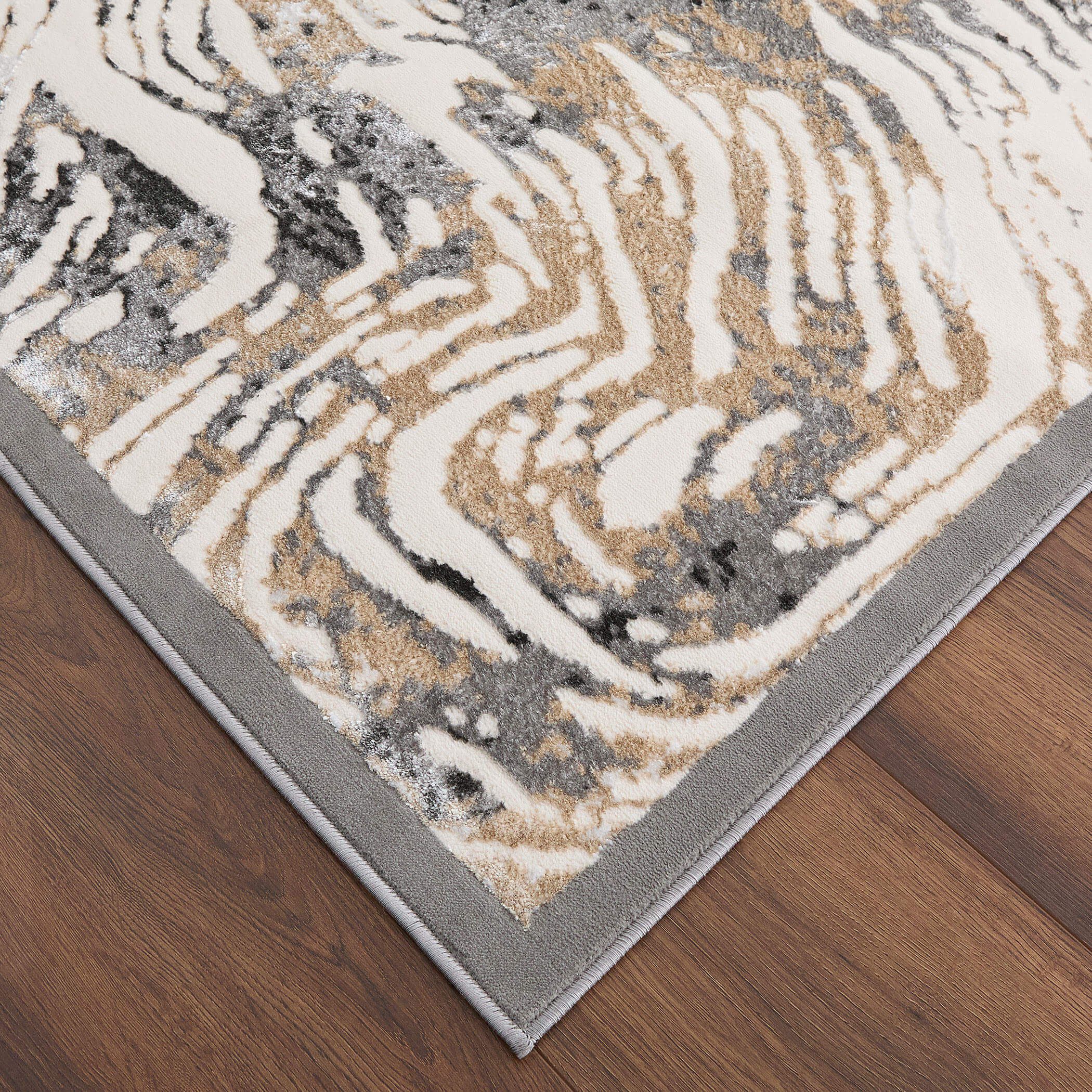 Fatima 36 X 24 inch Mineral Tones Rug in 2 x 3