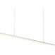 Stiletto LED 71.5 inch Bright Satin Aluminum Pendant Ceiling Light in Add 20 ft. Cord