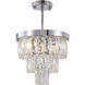 Canada 3 Light 11.8 inch Chrome Chandelier Ceiling Light