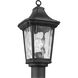 Marquette 1 Light 19 inch Textured Black Outdoor Post Lantern, with DURASHIELD