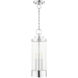 Hillcrest 3 Light 7 inch Polished Chrome Outdoor Pendant Lantern