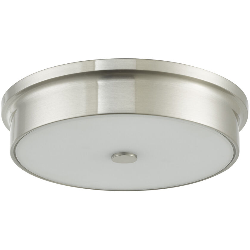 Spark LED 12 inch Brushed Nickel Flush Mount Ceiling Light