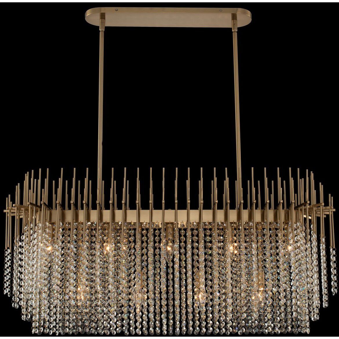 Estrella Island Light Ceiling Light in Brushed Champagne Gold