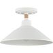 Journey 1 Light 12 inch Natural White Semi-Flush Mount Ceiling Light
