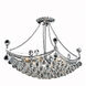 Corona 6 Light 24 inch Chrome Dining Chandelier Ceiling Light in Royal Cut