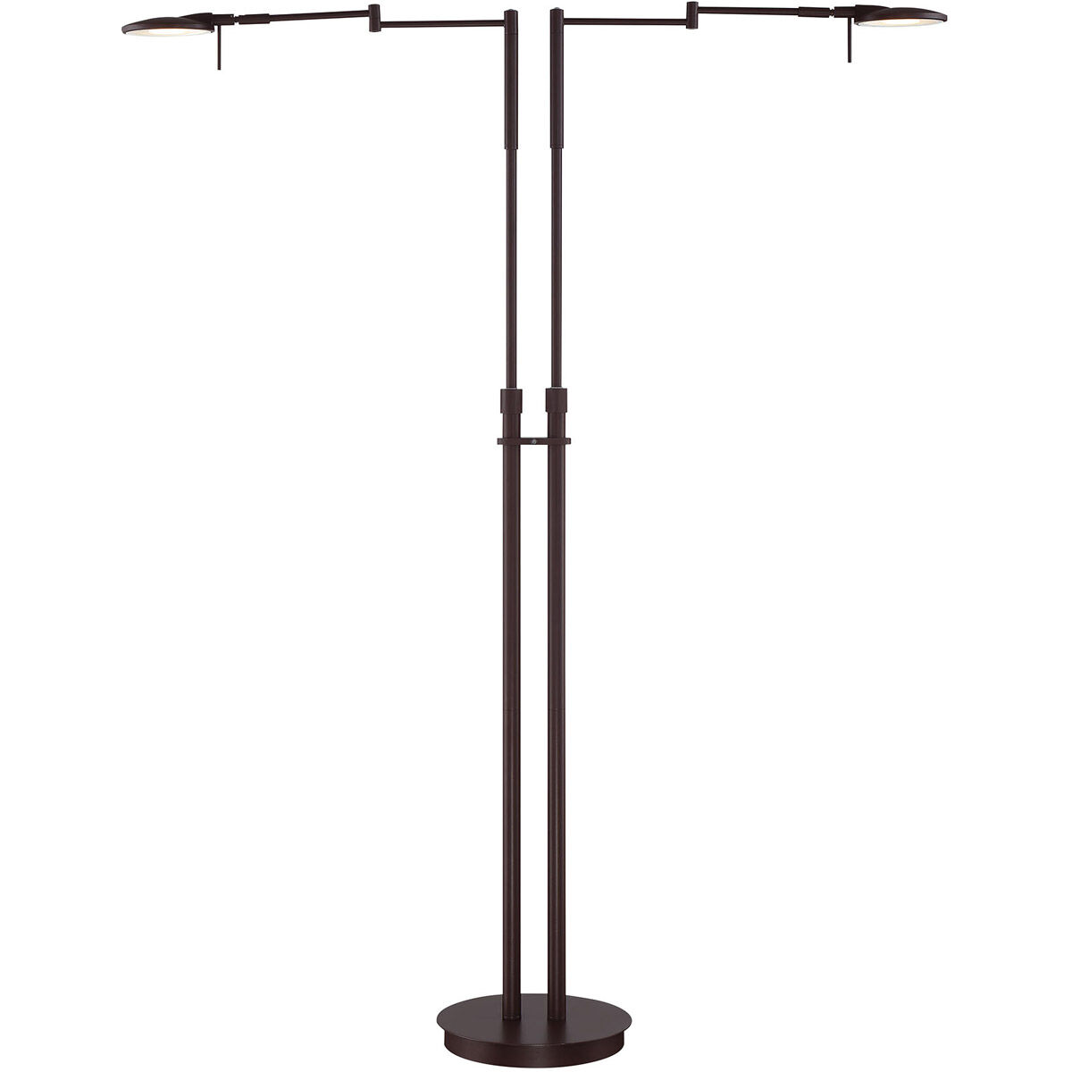 Dessau Turbo 40 inch 13 watt Bronze Floor Lamp Portable Light