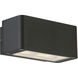 Ontario LED 3 inch Graphite Grey Outdoor Wall Mount