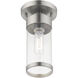 Hillcrest 1 Light 5 inch Brushed Nickel Semi-Flush Mount Ceiling Light
