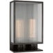 Barbara Barry York LED 10 inch Bronze Double Box Sconce Wall Light