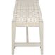 Causeway Off White with Cream Bench