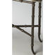 Meiling Antique Brass 23 X 23 inch Metalworks Accent Table