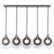 Art & Alchemy Veneto 5 Light 53.4 inch Natural Iron Linear Pendant Ceiling Light