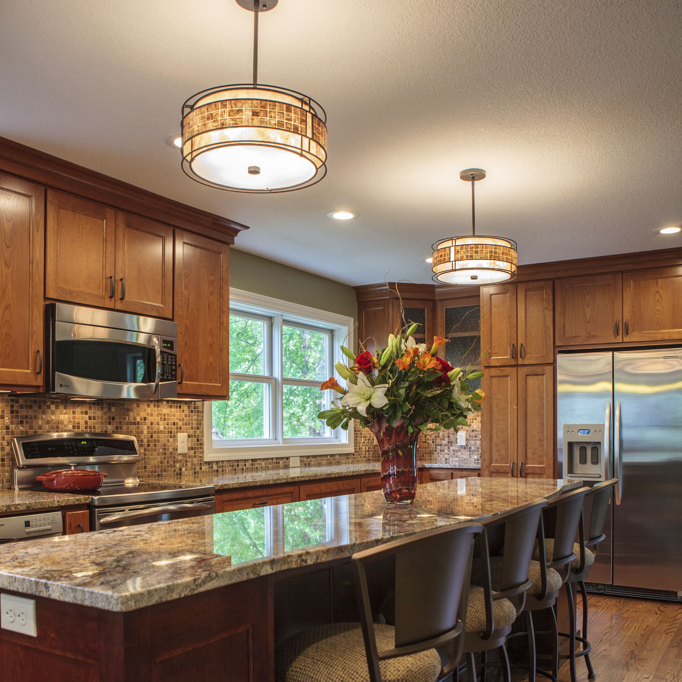 Laguna 3 Light 16 inch Renaissance Copper Pendant Ceiling Light, Naturals