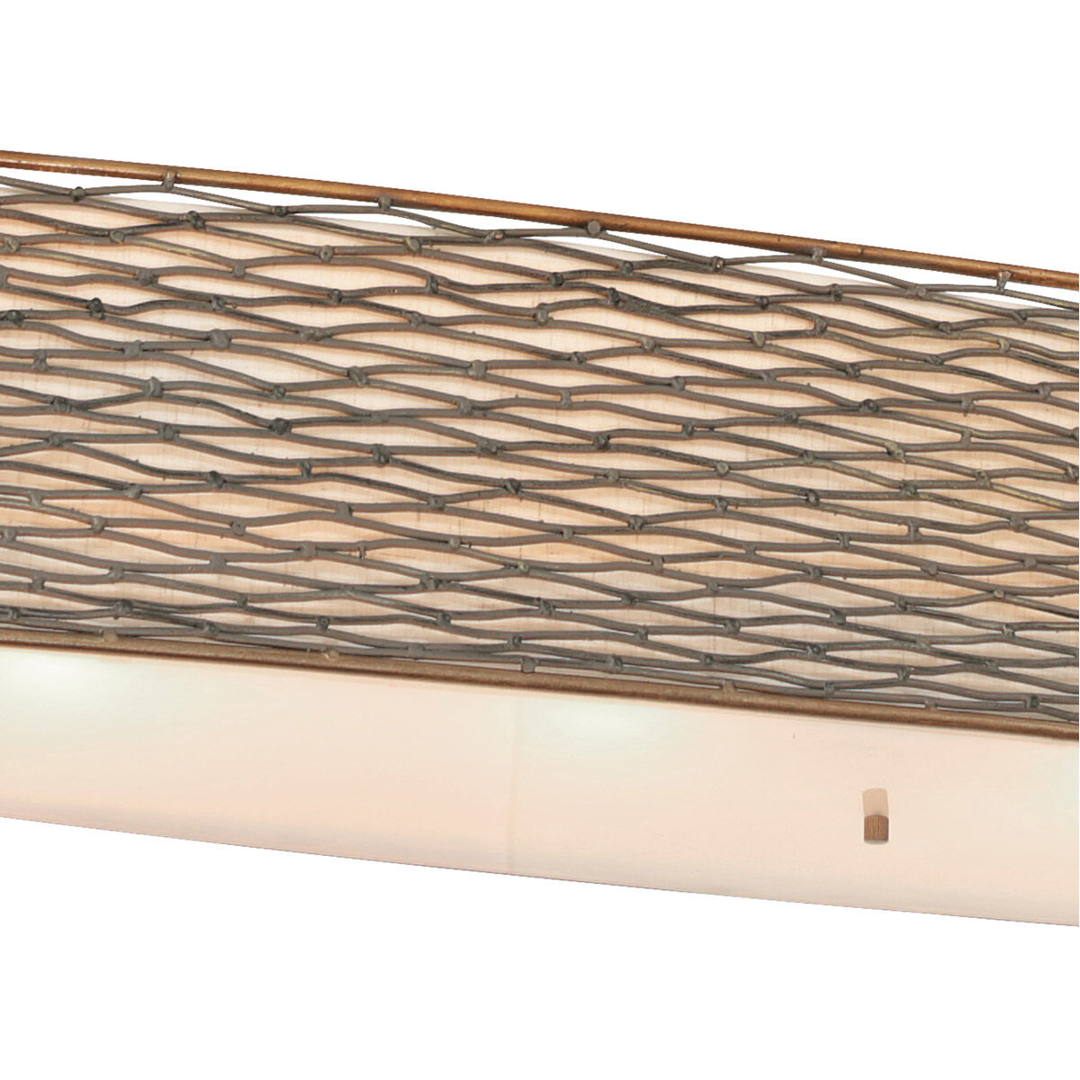 Flow 6 Light 48 inch Hammered Ore Linear Pendant Ceiling Light