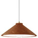 Radiance Collection - Flare 1 Light 11.75 inch Rust Patina and Antique Brass Pendant Ceiling Light in Replaceable Bulb, White, Form+Finish+Function