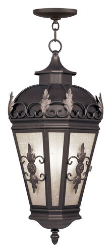 Berkshire 3 Light 12 inch Bronze Outdoor Pendant Lantern