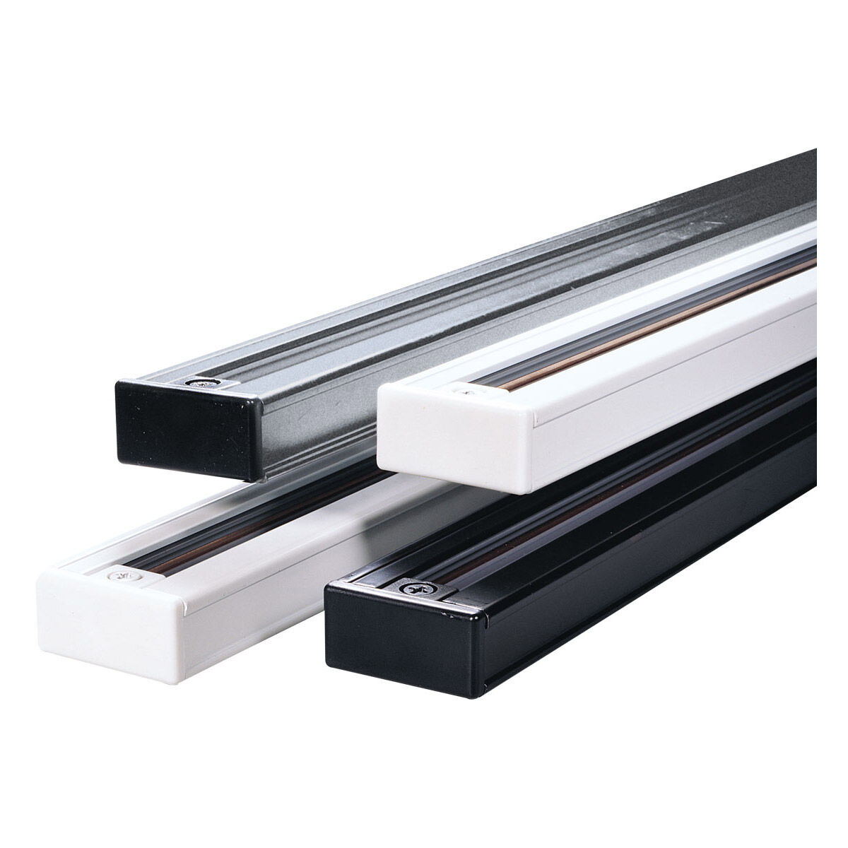 2-circuit 1 Light 120V Black Track Ceiling Light