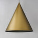 Pitch LED 29.5 inch Antique Brass Single Pendant Ceiling Light