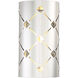 Crowned LED 6.5 inch Chrome ADA Wall Sconce Wall Light