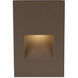 LEDme Step and Wall Lights 277 3.9 watt Bronze On Aluminum Step Light in Red, LED, 57.62 inch