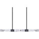 Mamadim 4 Light 49.25 inch Satin Brushed Black Linear Pendant Ceiling Light