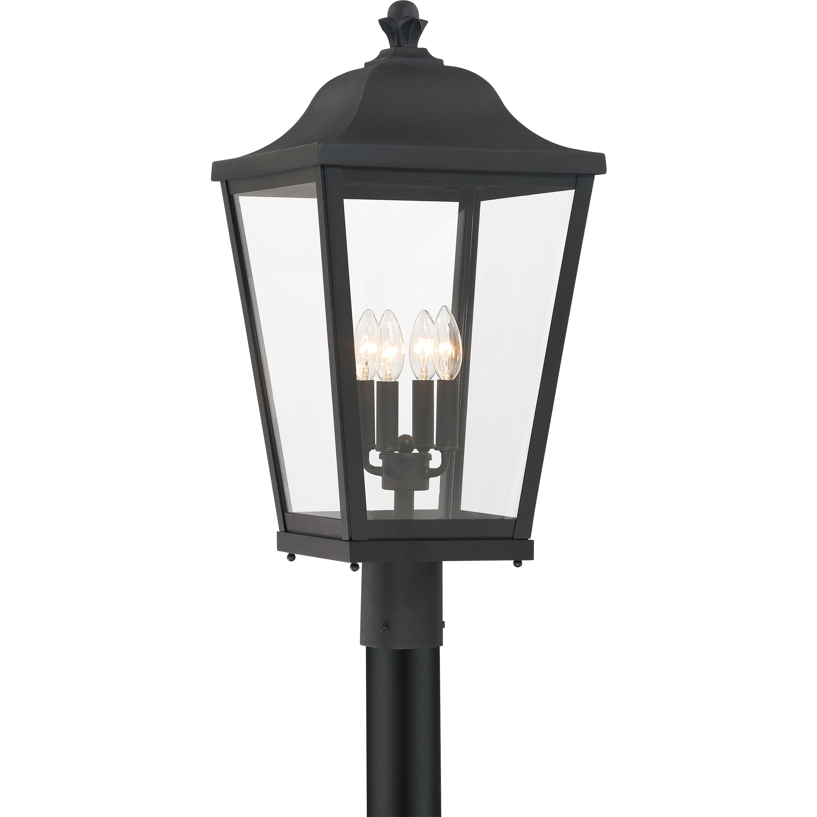 Savannah 4 Light 26 inch Sand Coal Outdoor Post Mount, The Great Outdoors