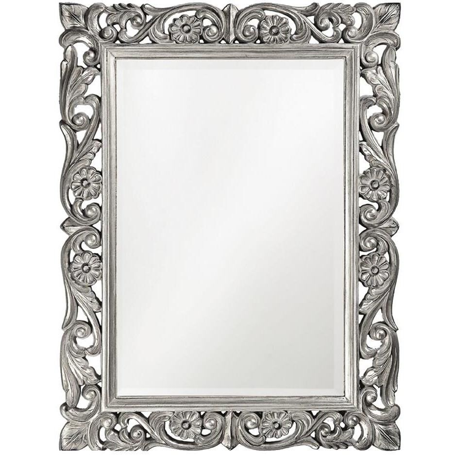 Chateau 42 X 31 inch Glossy Nickel Wall Mirror