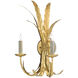 Bette 2 Light 12.5 inch Grecian Gold Leaf Wall Sconce Wall Light, Bunny Williams Collection