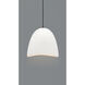 Radiance Collection - Brisa Pendant Ceiling Light in Dark Bronze, Dedicated LED, Black Cord, Bisque, 12.5W x 12.25H, Form+Finish+Function