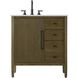 Blakely 32 X 34 inch Hazel Oak Bathroom Vanity Cabinet