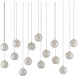 Finhorn 15 Light 48 inch Silver Multi-Drop Pendant Ceiling Light