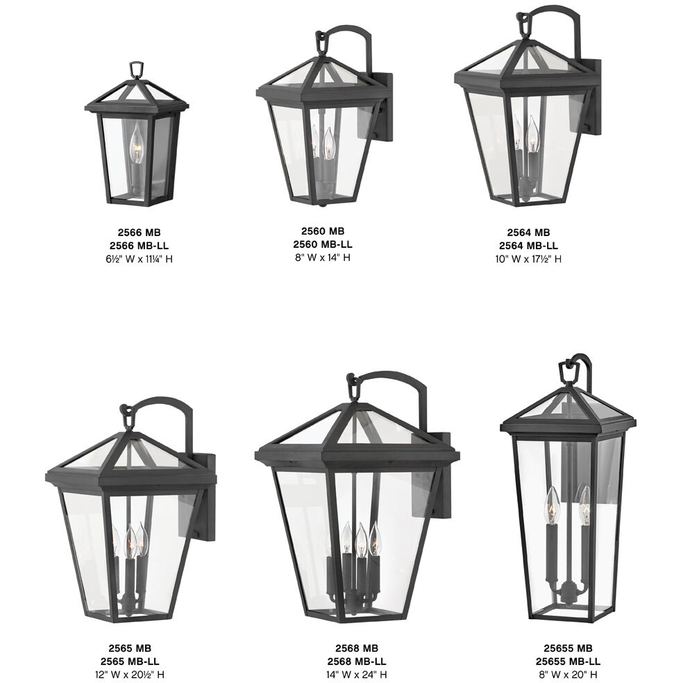 Estate Series Alford Place LED 20 inch Museum Black Outdoor Wall Mount Lantern