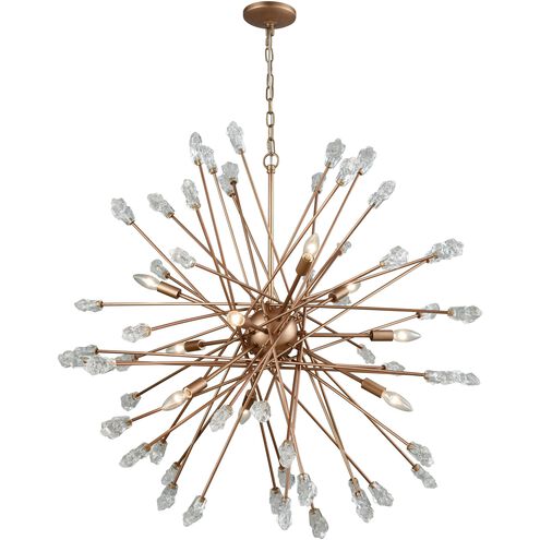 Serendipity 9 Light 38 inch Matte Gold Chandelier Ceiling Light