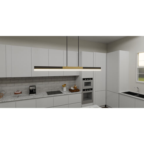Colter LED 48 inch Brushed Gold Island Light Ceiling Light, Large
