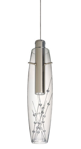 Willow LED Satin Nickel Pendant Ceiling Light