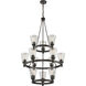 Clarence 12 Light 29 inch Oil Rubbed Bronze Up Chandelier Ceiling Light