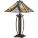 Orleans 24.75 inch 75.00 watt Valiant Bronze Table Lamp Portable Light, Naturals