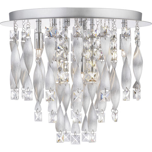 Twinkle 6 Light 16 inch Polished Chrome Flush Mount Ceiling Light