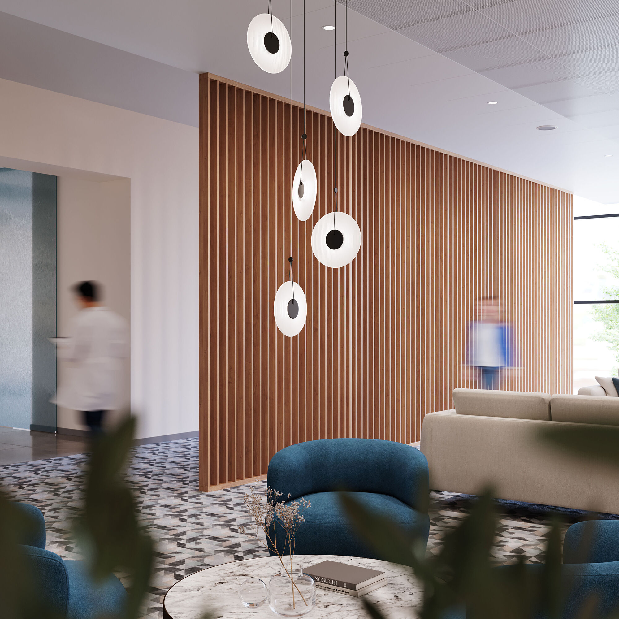 Meclisse LED 22 inch Satin Black Pendant Ceiling Light