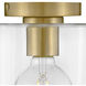 Pippa LED 8.5 inch Lacquered Brass Foyer Light Ceiling Light, Flush Mount
