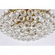 Savannah 5 Light 18 inch Brass Flush Mount Ceiling Light