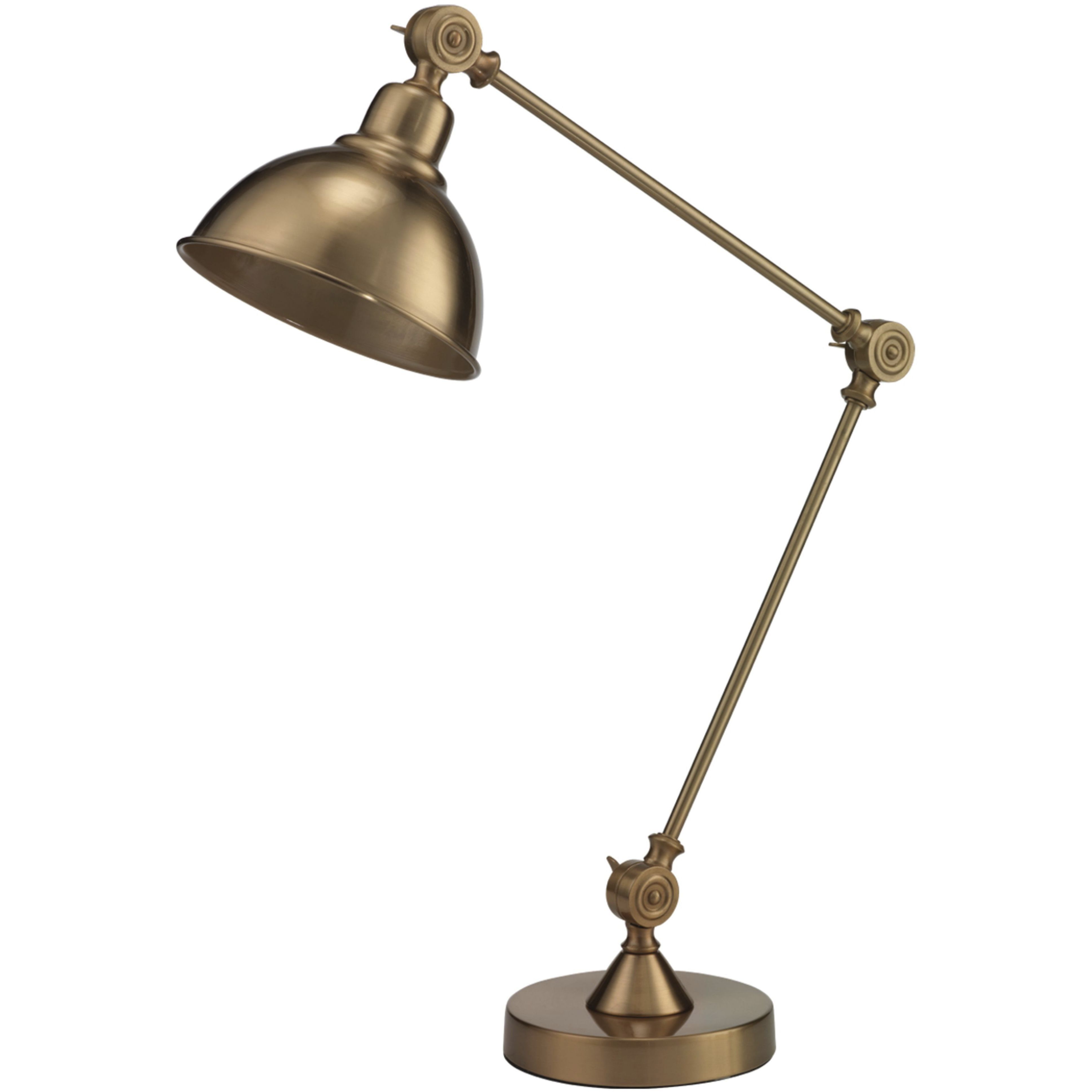 Wallace 30.5 inch 25 watt Brass Finish Table Lamp Portable Light