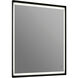Dusk 36 X 24 inch Black LED Lighted Mirror, Vanita by Oxygen