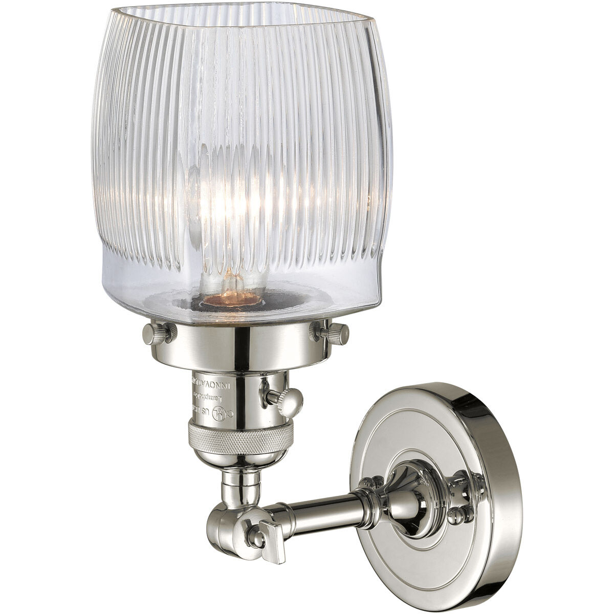 Franklin Restoration Colton LED 6 inch Polished Nickel Sconce Wall Light, Franklin Restoration