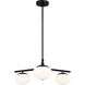 ED Ellen DeGeneres Lune 3 Light 27.38 inch Aged Iron Semi-Flush Mount Ceiling Light