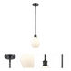 Ballston Cindyrella 1 Light 6 inch Oil Rubbed Bronze Mini Pendant Ceiling Light in Incandescent, Matte White Glass