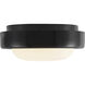 Pebble 8.25 inch Glossy Black Flush Mount Ceiling Light