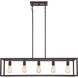 New Harbor 5 Light 38 inch Western Bronze Island Chandelier Ceiling Light